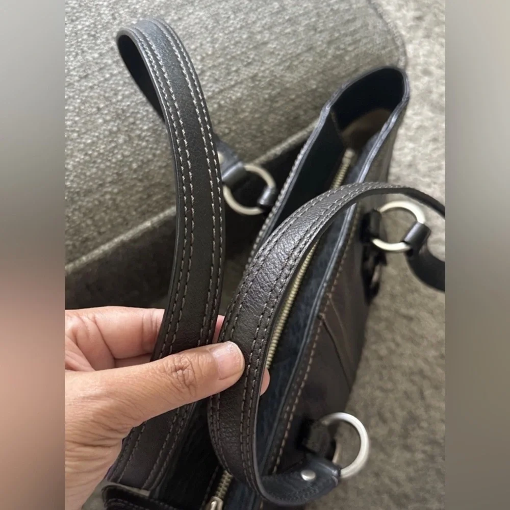 Coach Black Leather Bag